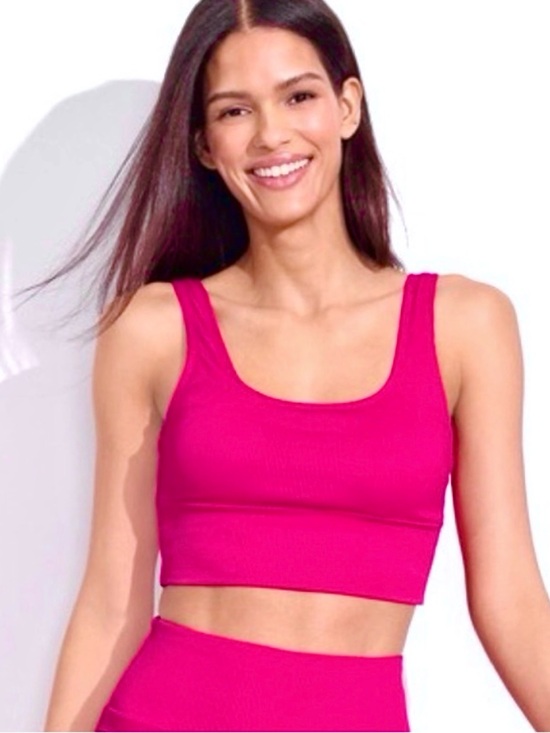Lands' End Other - Land’s End Women’s Pink Bikini Top with Square Neck and Wide Straps Size 16 NWT